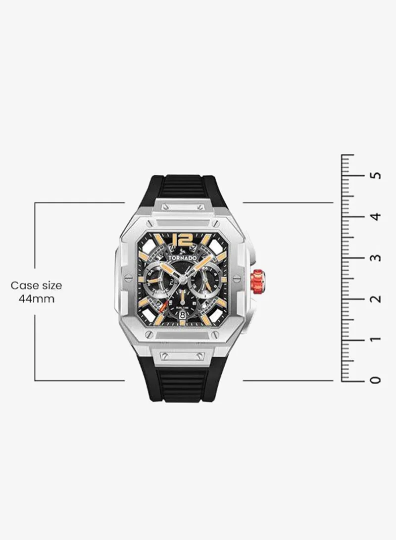 Tornado  Men's FKM strap Multi Function Watch T26101-SFBB - 44mm mm for Men | Best Price UAE