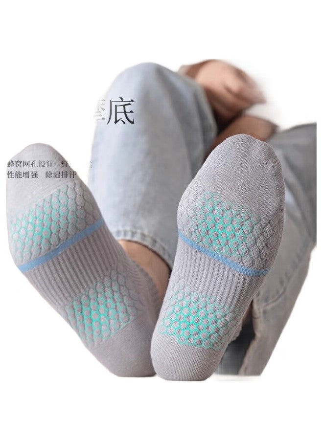 Cotton Thirteen Mianshisan Men'S Summer Short Socks, Sweat-Absorbing And Breathable, Thin Mesh Design, Low-Cut Boat Socks For Men, 10 Pairs - Image 1