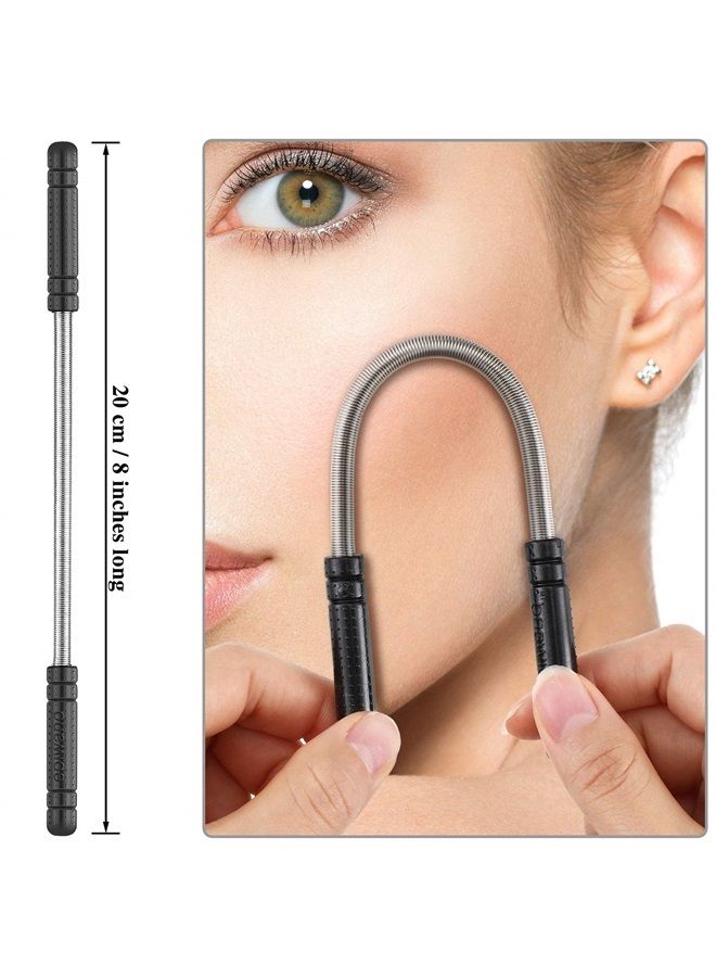 4 قطع مزيل شعر الوجه نابض للحواجب وجه مزيل شعر محمول أداة خيوط للنساء تحت الذقن والخد والشوارب والشفة العليا