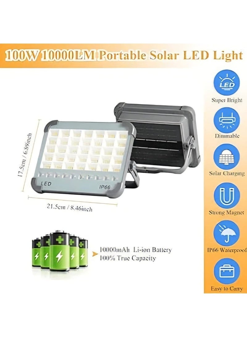 KEYANG A solar-powered, rechargeable spotlight that is waterproof and suitable for outdoor uses such as camping, construction sites, and car repairs. - Image 4