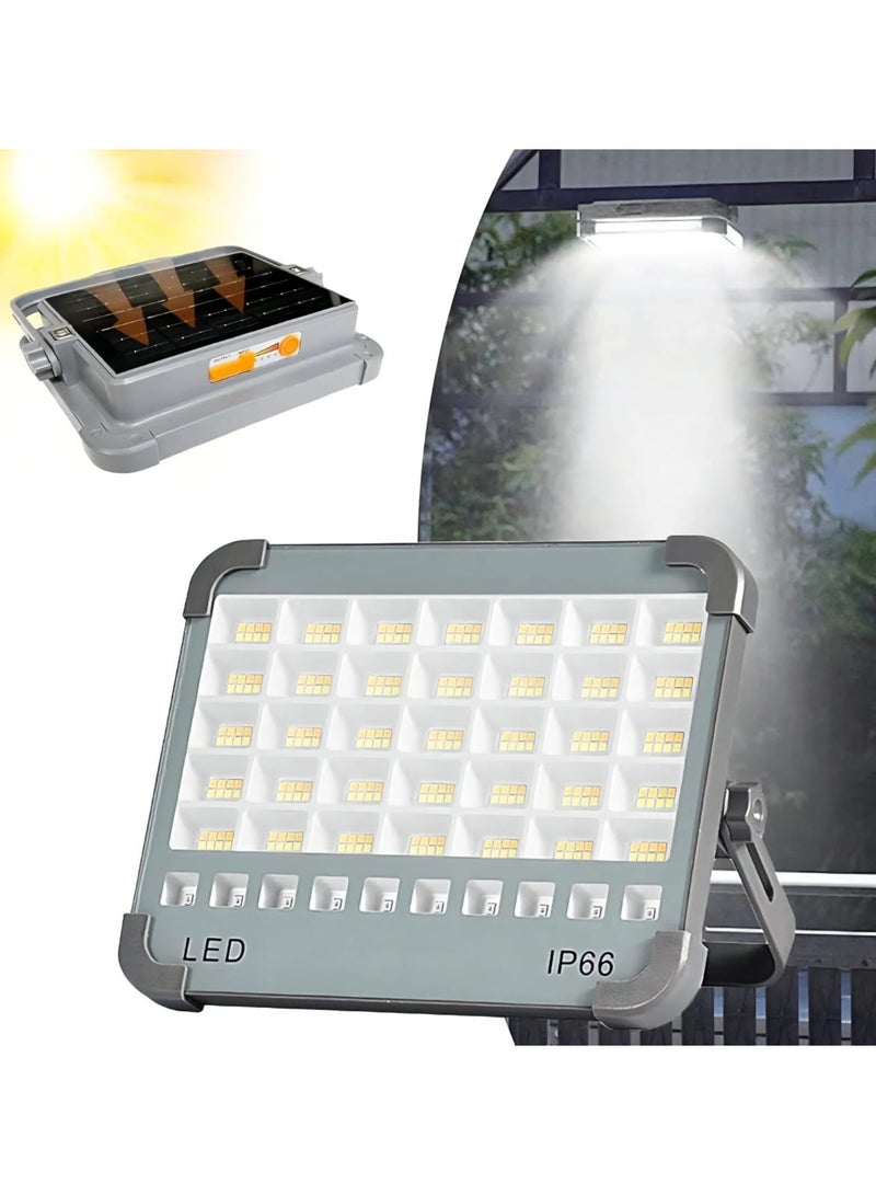 KEYANG A solar-powered, rechargeable spotlight that is waterproof and suitable for outdoor uses such as camping, construction sites, and car repairs. - Image 1