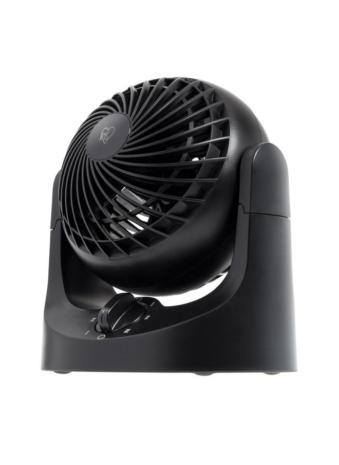 IRIS IRIS USA WOOZOO Desk Fan, Oscillating Table Air Circulator, 3 Speeds, 32ft Max Air Distance, 112° Adjustable Tilt, 27.5db Low Noise, Small Fan for Bedroom, Office, Dorm, Black  - Image 1
