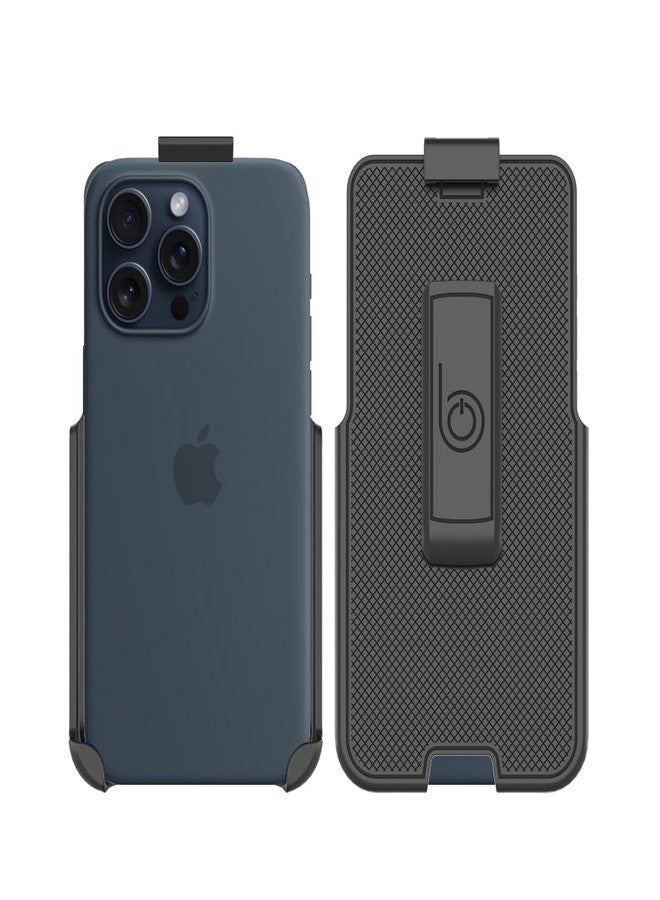 BELTRON Belt Clip Holster Compatible With Silicone & FineWoven Cases for iPhone 15 Plus/Pro Max (Holster Only, Case Not Included) - Image 3