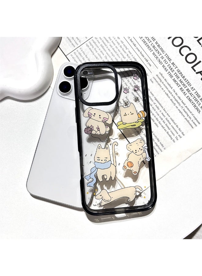 NIBEMINENT Cute Spring Kitten Protective TPU Case Cover For iPhone 14 Pro Clear - Image 2