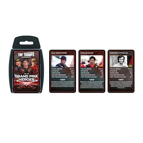 Top Trumps Card Game F1 Grand Prix Heroes - Family Games for Kids and Adults - Learning Games - Kids Card Games for 2+ Players - Kid War Games - Card Games for Families - Card Wars - for 15 Plus Kids - Image 2