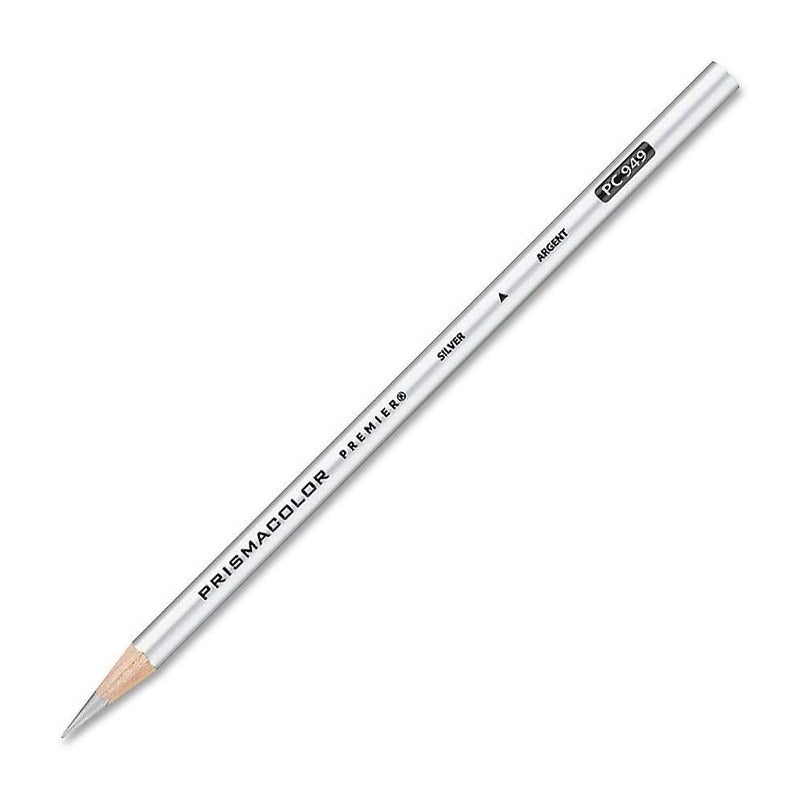 قلم رصاص ملون بريزماكولور بريميير فضي PC 949 عبوة 12 عدداً