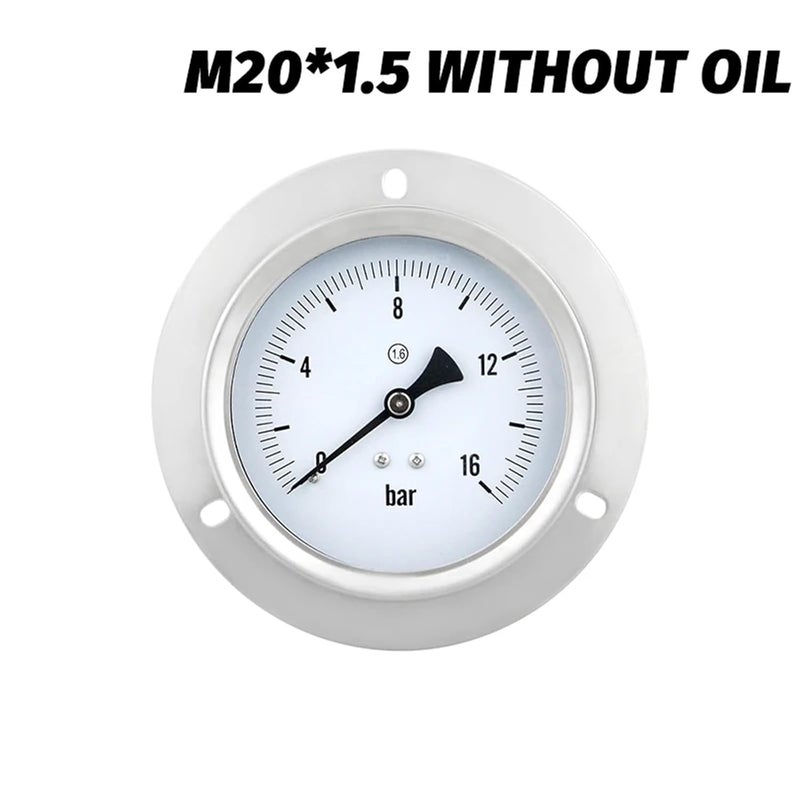 Manometer Pool Filter Water Pressure Gauge Dial Hydraulic NPT1/2 G1/2 ZG1/2 100mm Manometre Pression 1/4" Bspt Thread - Image 2