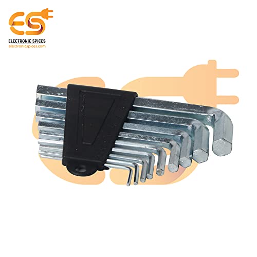 Electronicspices Electronic Spices Universal Hexagonal or Allen L Shape Socket Wrench Key Set of 9 Pieces - Image 4