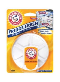 Arm & Hammer Bicarbonate of soda eliminates refrigerator odors, removes and absorbs unpleasant food odors Flow vent design for effective filtration Helps maintain freshness inside the refrigerator. 