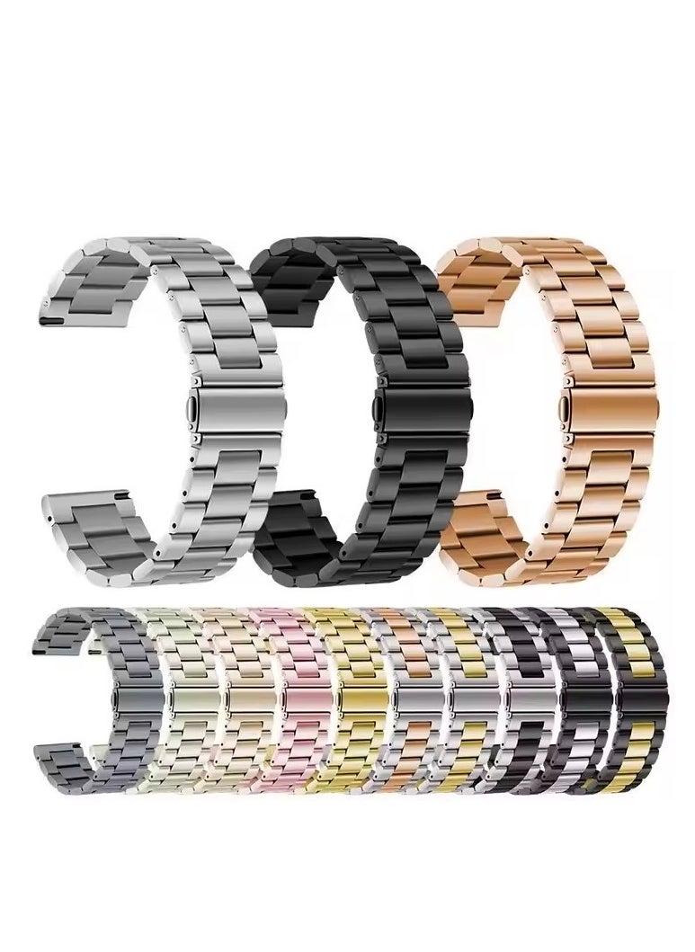 Generic - Apple Watch Metal Bands, Ultra-thin Metal Watch Strap, High Quality Stainless Steel Apple Watch Strap, New Style Metal Stainless Steel iwatch Strap Samsung Huawei GT Watch Strap - Image 1