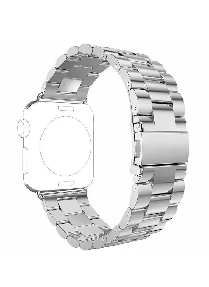 Generic - Apple Watch Metal Bands, Ultra-thin Metal Watch Strap, High Quality Stainless Steel Apple Watch Strap, New Style Metal Stainless Steel iwatch Strap Samsung Huawei GT Watch Strap - Image 1