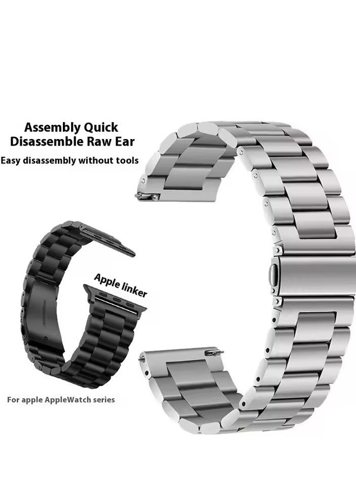 Generic - Apple Watch Metal Bands, Ultra-thin Metal Watch Strap, High Quality Stainless Steel Apple Watch Strap, New Style Metal Stainless Steel iwatch Strap Samsung Huawei GT Watch Strap - Image 1