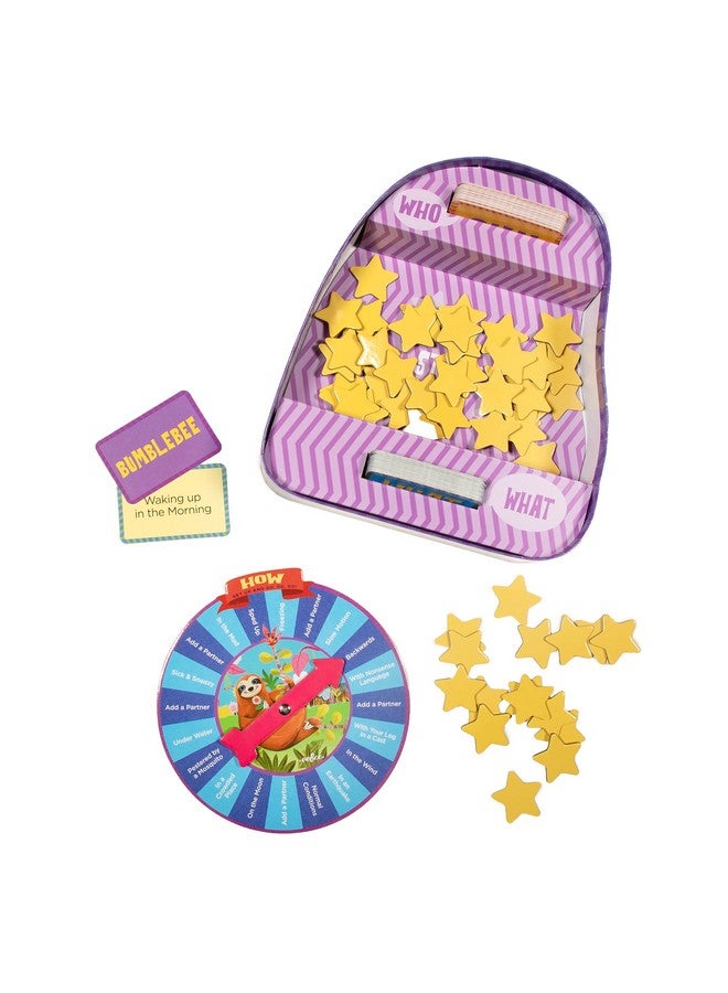 eeBoo: Sloth in a Hurry Action Game, an Easy Fast-Moving Improv Game, 2 to 4 Players, 15-30 Minute Play Time, Develops Creativty and Imagination, for Ages 5 and up - Image 3