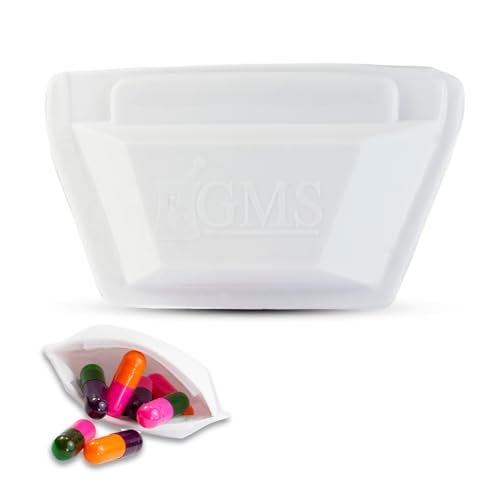 GMS Squeezable Pocket Pill Case - Small, Lightweight Pill Organizer Ideal for Travel - Holds Medicines Securely - Sturdy Design with Easy Fuss-Free Access - Pocket Sized & Discreet - Image 1