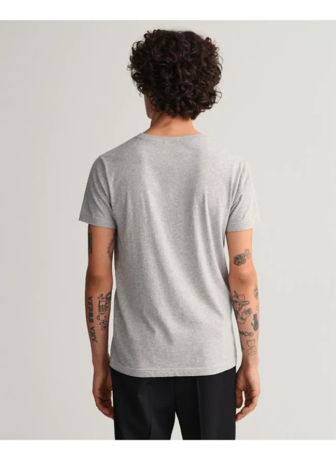 غانت Monogram Crew Neck T-Shirt