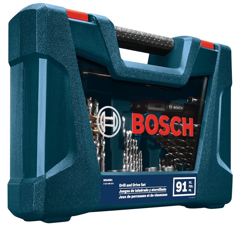 BOSCH MS4091 91-Piece Drilling and Driving Mixed Set with Included Case for Applications in Wood, Metal, Masonry - Image 3