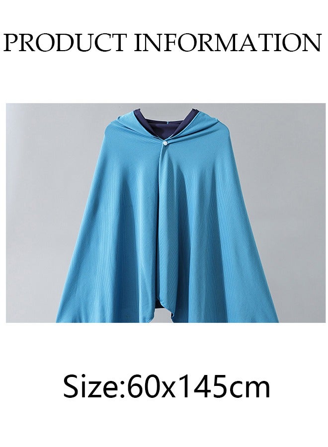 Surf Poncho Towel，Absorbent Beach Poncho With Hood，Wearable Microfiber Beach Towel，Water Absorption Quick Dry，Unisex，For Surfing, Beach, Swim, Outdoor Sport,60 * 145cm  - Image 3