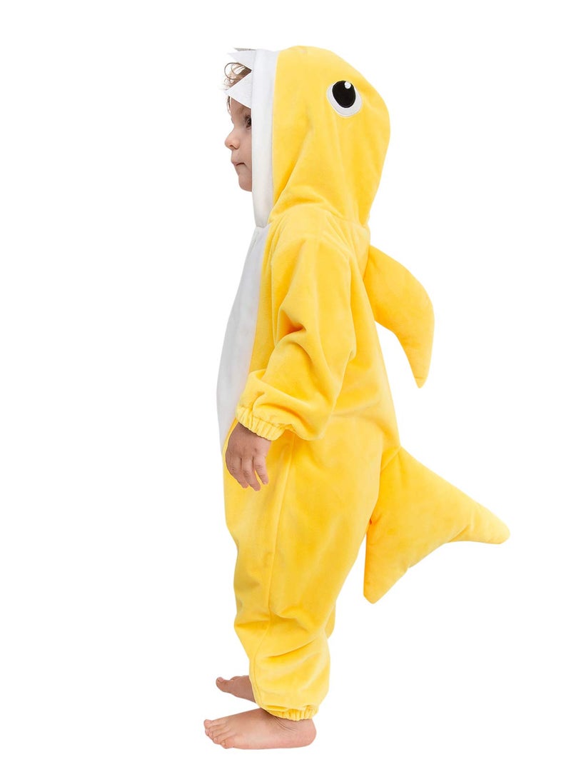 HSCTEK HSCTEK Toddler Baby Shark Costume Newborn Animal Onesie Boys Girls Infant Halloween Cosplay Pajamas Clothes Child Kids Yellow 4T 