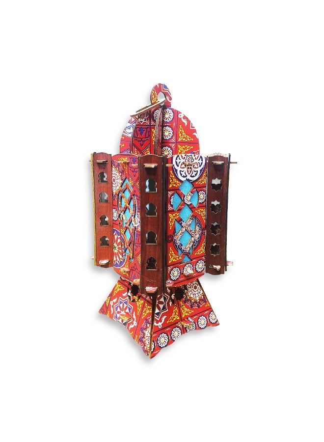 فانوس رمضاني موسيقي كبير للأطفال مع أضواء LED وأغانٍ رمضانية، لعبة إسلامية شهيرة، فانوس رمضاني عصري جديد للأطفال، هدية زخرفية وتعليمية - متعدد الألوان - Image 1