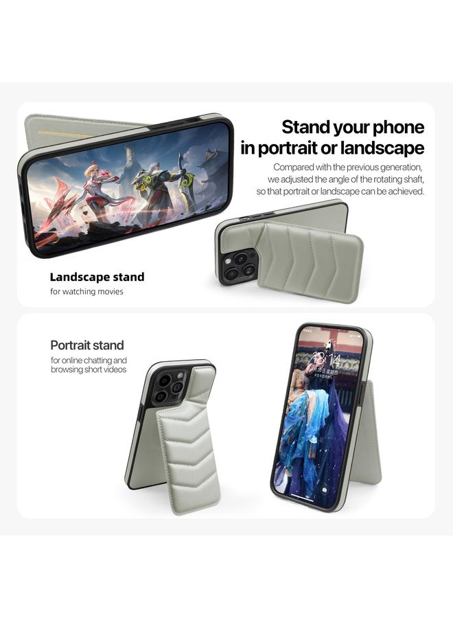 S-TOP Case For iPhone 13 Down Jacket Card Bag Holder MagSafe Phone Case - Image 5