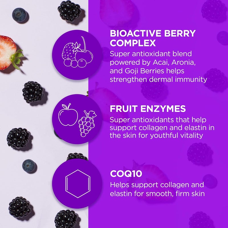 Andalou Naturals BioActive 8 Berry Fruit Enzyme Mask - Age Defying Skin Care, 1.7 Ounce - Image 5