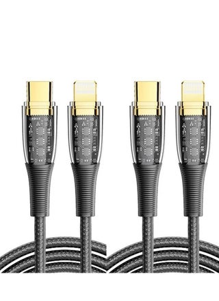 Nylon USB-C to Lightning Cable, Fast Charging Cord for iPhone 14 Plus 13 Pro 12 Max 11 X XS XR 8, AirPods, 27W 30W, Transparent Shell, Type-C 8 Pin Cable(2pcs) - pzsku/Z236A431592B577F476A4Z/45/_/1701317820/ed26b2e9-e577-47c4-8066-c6b135841917