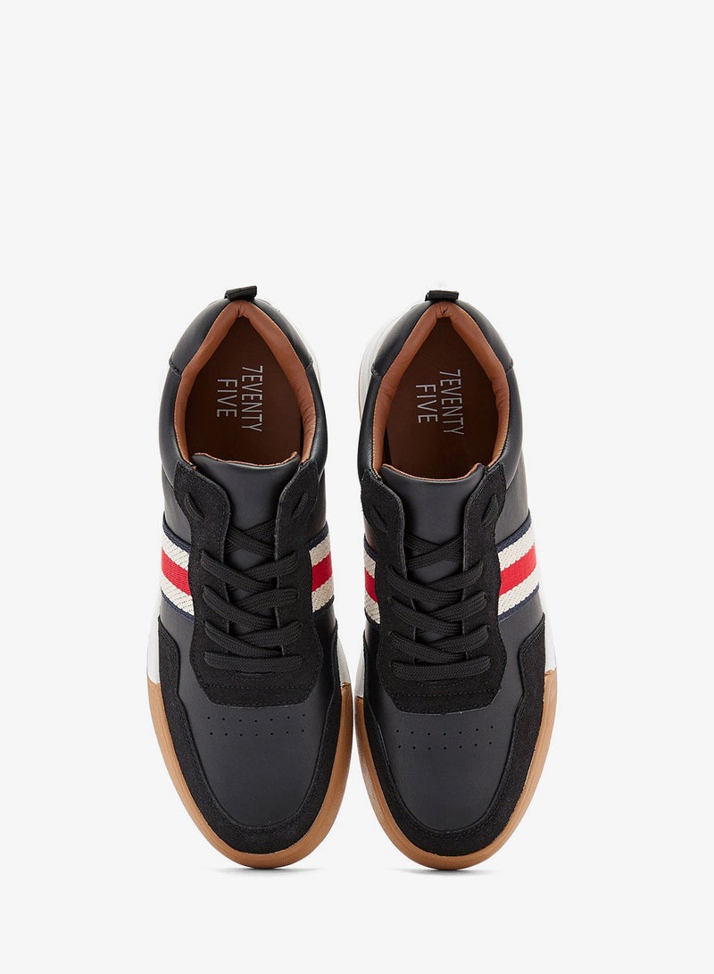 Seventy Five Webbing Detail Retro Sneakers - Image 4