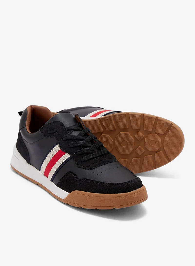 Seventy Five  Webbing Detail Retro Sneakers for Men | Best Price UAE