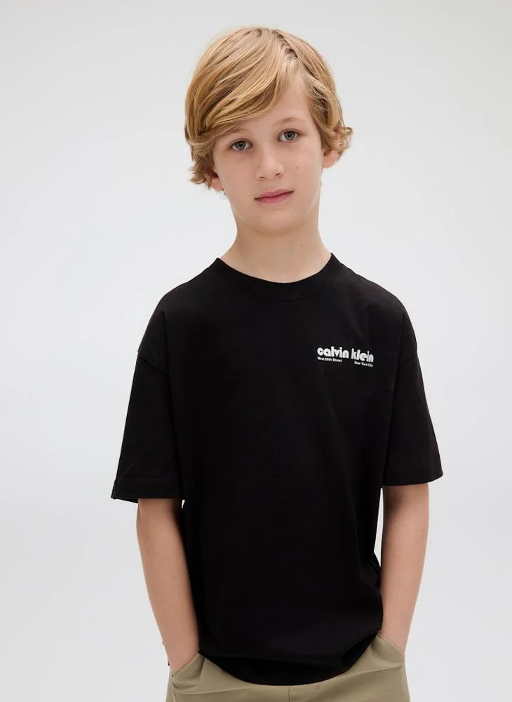 Calvin Klein Jeans Kids Logo Crew Neck T-Shirt