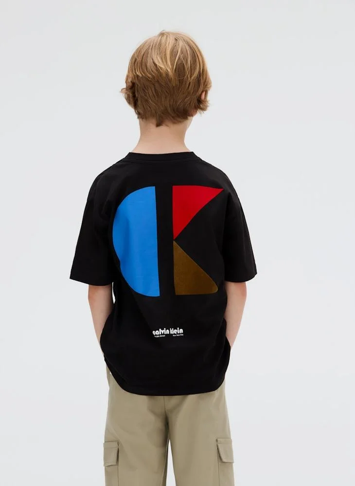 Calvin Klein Jeans Kids Logo Crew Neck T-Shirt