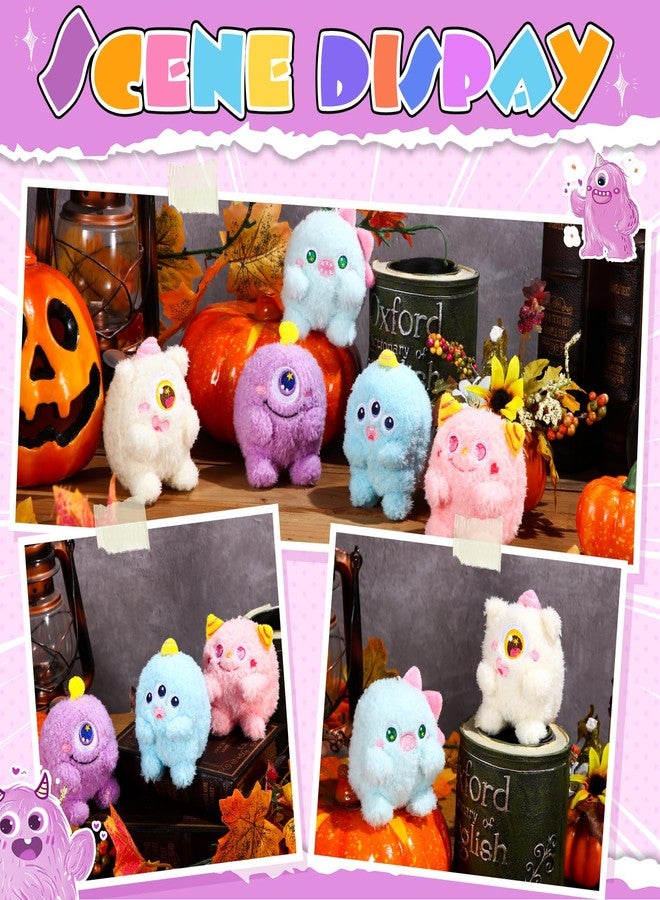Aoriher 15 Pcs Halloween Plush Toys Bulk Halloween Stuffed Toys 4 Inches Small Devil Plush Keychain Party Favors Mini Stuffed Animals for Kids Birthday Party Favors Classroom Prizes, 5 Styles - Image 3