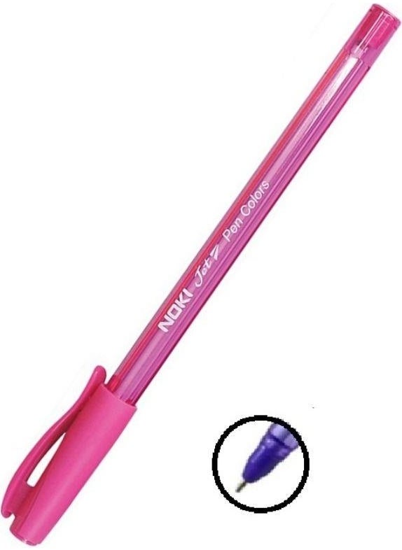 Noki - Colored Ballpoint Jet Ball Pen 1.0 mm 4 Pieces (Pink - Light Blue - Light Green - Purple) - Image 1