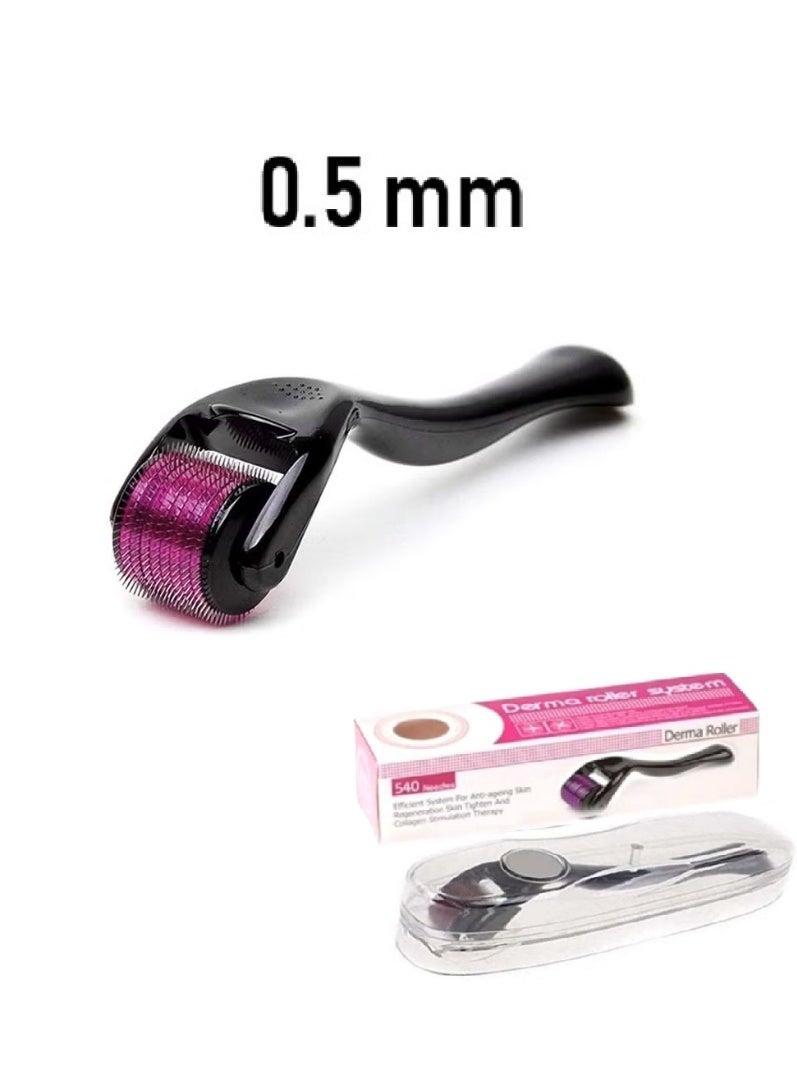 ديرما رولر أداة دوارة لعلاج التجاعيد وتساقط الشعر مزود بـ 540 إبرة - مقاس 0.5 مم - Image 1