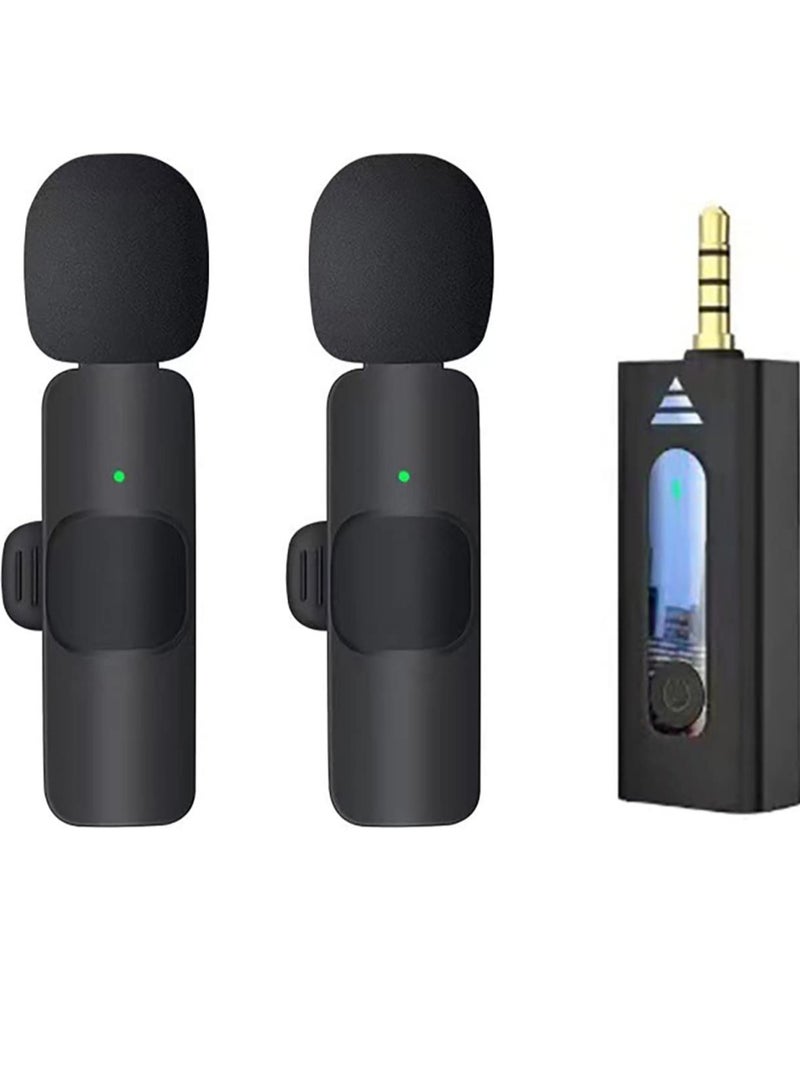 Gravity Wireless Lavalier Microphone for iPhone iPad USB C Smartphone, Plug and Play Mini Mic for YouTube TikTok Live Streaming Gaming K Song Recording Auto Noise Reduction (3.5mm 2) - Image 1