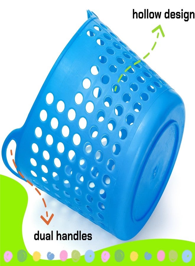 Jowgut 32 Pieces Pencil Cup Bulk, Pencil Basket Organizer Desk Basket for Pens, Round Plastic Containers Cute Crayon Organizer Stationery Caddy for Office School Home Supplies - Image 4