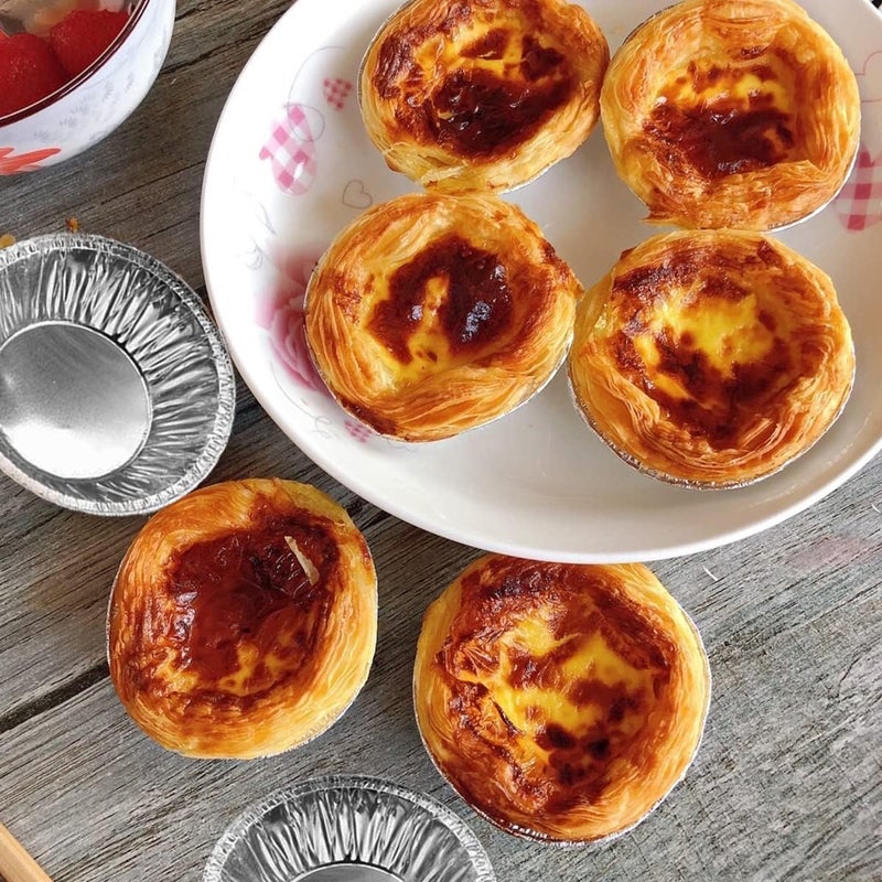 HLCM 100 Pcs Aluminum Foil Mini Pans, Great for Baking Tarts, Quiche, Pudding, etc. - Image 5