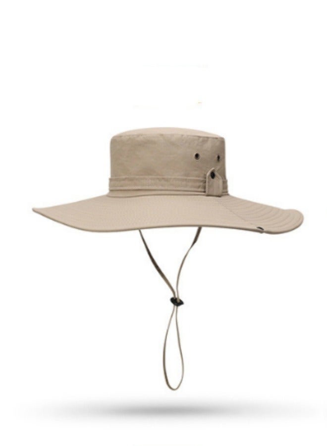 Generic Fishing hat Wide Brim Sun Protection Hat with Breathable Safari hat Fisherman hat Hiking Hats for Man - Image 2