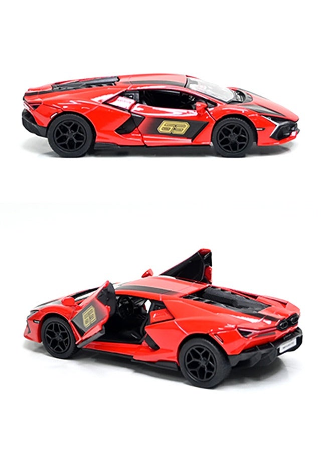 Kinsmart سيارة لامبورغيني ريفولتوا بمقياس 1:38 مع أبواب قابلة للفتح وآلية سحب للخلف مصنوعة من سبائك المعادن - Image 3