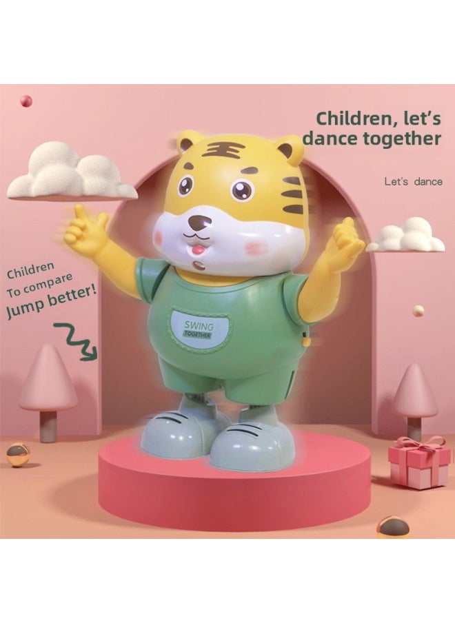 null - Same Style Singing And Dancing Projection Electric Tiger Toy Luminous Projection Head-up Climbing Training Artifact-Color:Red Tiger 36 Gift Box Version-Specifications:Charging Version (charging Bin +3 Rechargeable Batteries) - Image 1