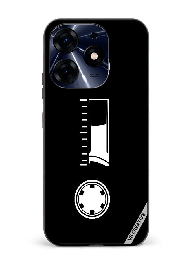 VR CREATIVE Protective Case Cover For Tecno Spark 10 Pro Cassette Tape Design Multicolour - Image 1