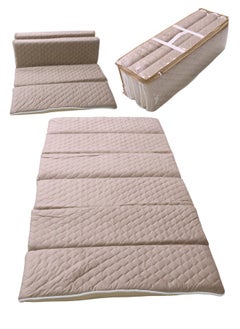 SMART HOME Premium Foam Feel High Density Single Mattress , A soft and comfortable sponge mattress that is foldable and easy to carry with a bag. A multi-use mattress for trips, sleeping, and exercising, and for children, size (190*90*6 cm)  - Image 1
