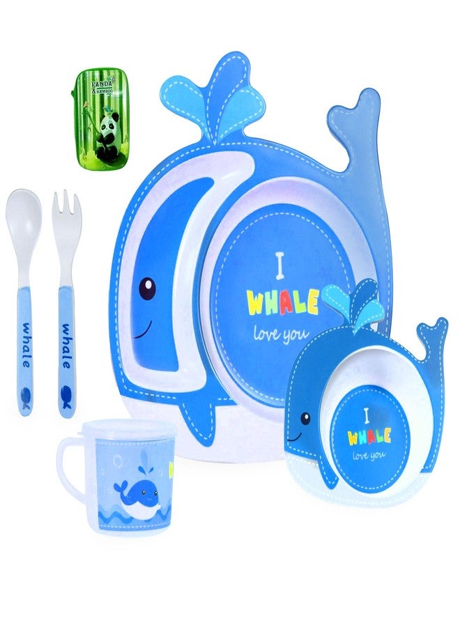 FunBlast Bamboo Fiber Dinner Set for Kids - Baby Feeding Bowl, Bamboo Fibre Kids Set, Bamboo Fiber Plates for Kids, Babies Feeding Set, Kids Feeding Set, Kids Feeding Set Bamboo - Image 1