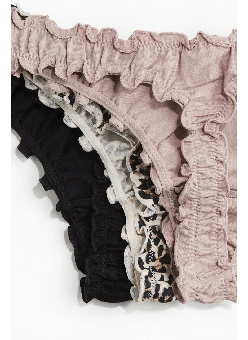 H&M 3-pack overlock-detail thong briefs
