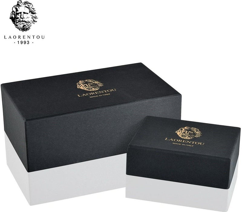 LAORENTOU - Pagano Leather Italian Made Men's Wallet - Men's Card Holder - Image 1
