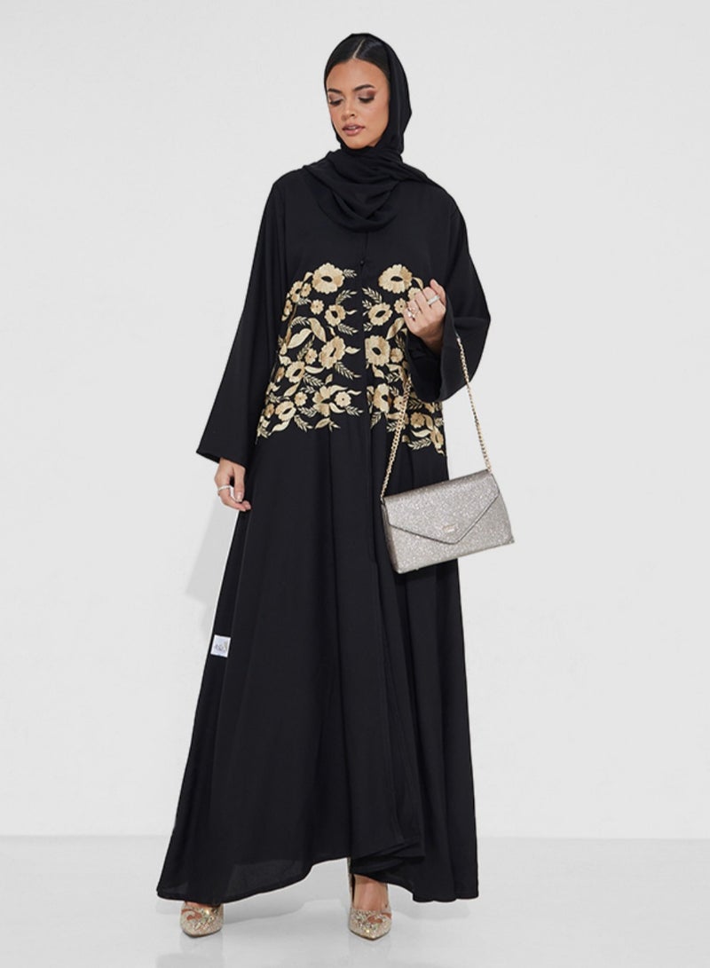 روزيت عباية عباية فرنسية مع تصميم تطريز - Image 1