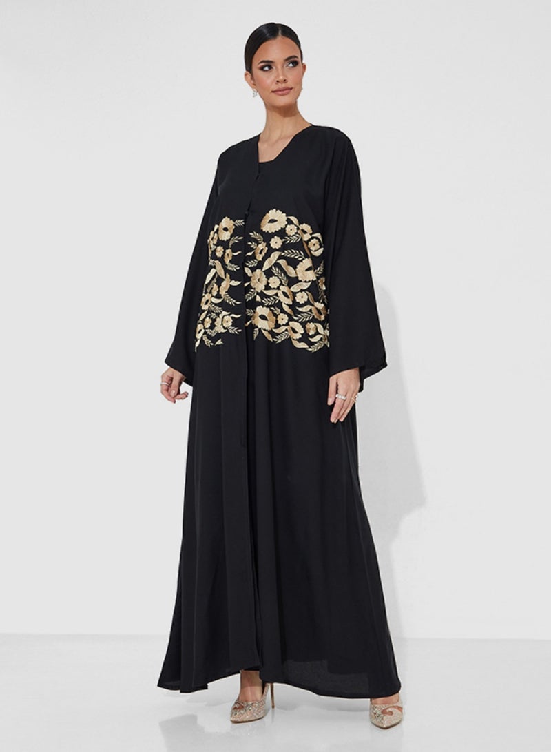 روزيت عباية عباية فرنسية مع تصميم تطريز - Image 4