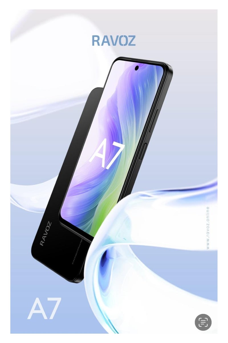 RAVOZ A7 Without Camera and GPS 8GB RAM [4+4 Expandable] 128 GB 4G LTE 5000 MAH NO CAMERA AND GPS COSMIC BLACK - Image 2