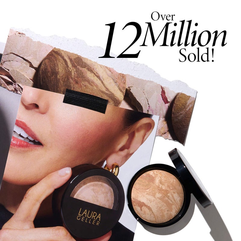 LAURA GELLER NEW YORK Award-Winning Baked Balance-n-Brighten Color Correcting Powder Foundation - Fair - Buildable Light to Medium Coverage - Demi-Matte Natural Finish - Image 4