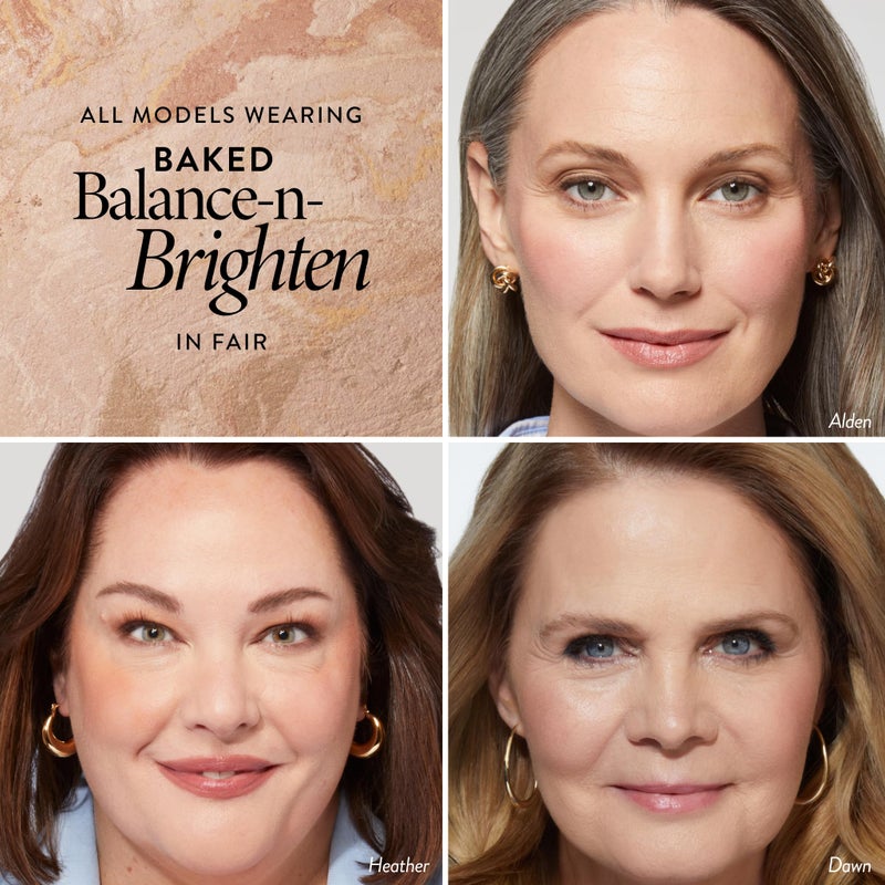 LAURA GELLER NEW YORK Award-Winning Baked Balance-n-Brighten Color Correcting Powder Foundation - Fair - Buildable Light to Medium Coverage - Demi-Matte Natural Finish - Image 2