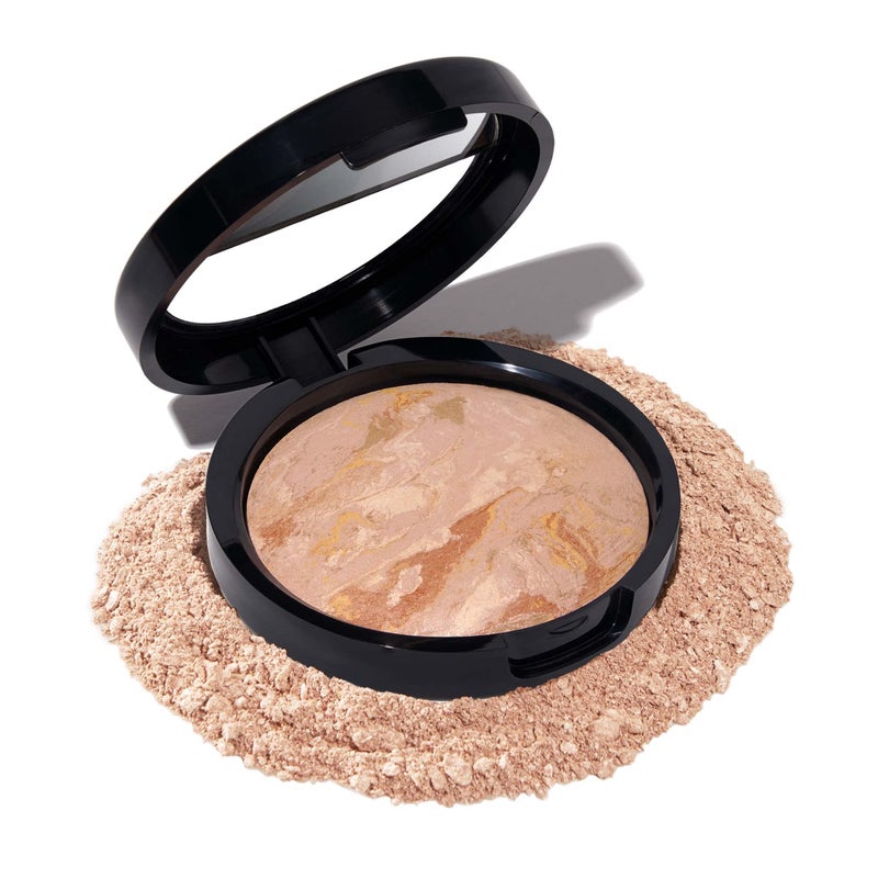 LAURA GELLER NEW YORK Award-Winning Baked Balance-n-Brighten Color Correcting Powder Foundation - Fair - Buildable Light to Medium Coverage - Demi-Matte Natural Finish - Image 1
